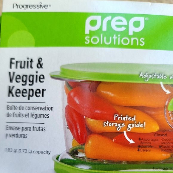 NEW Progressive Prep Solutions Fruit & Veggie Keeper - Picture 4 of 8